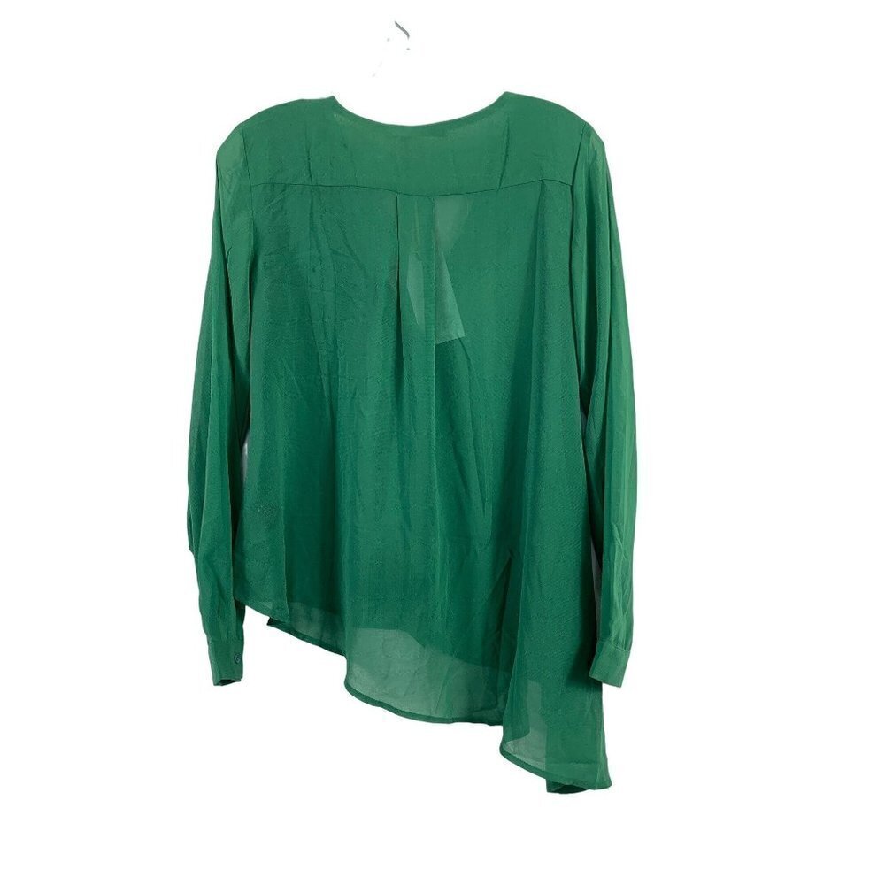 Potter's Pot Women's Shear Green Blouse - Picture 2 of 7